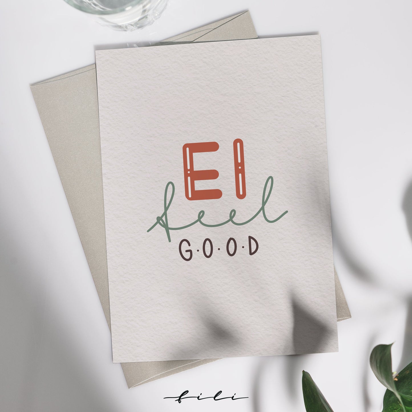 Osterkarte "Ei feel good" | Klappkarte oder Postkarte