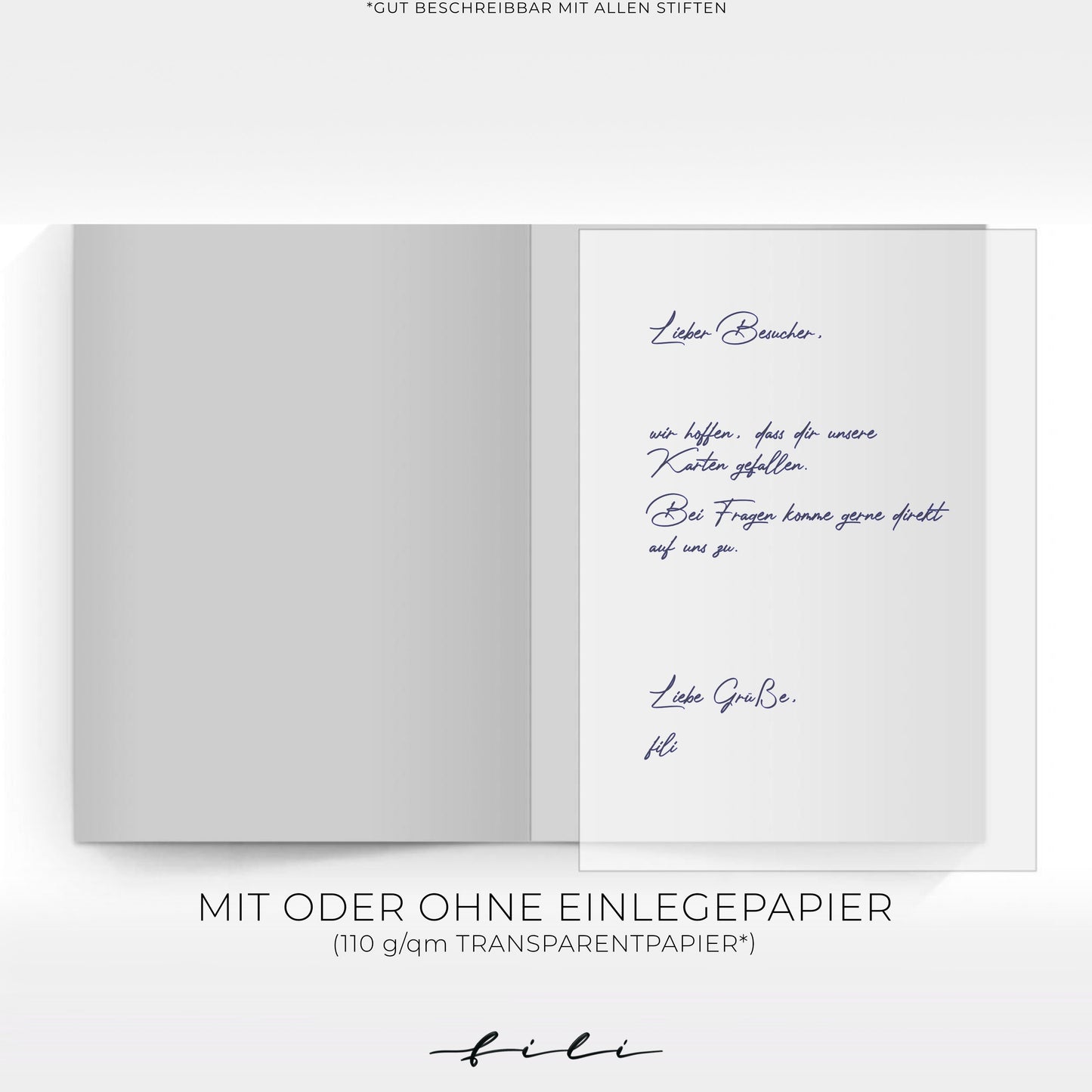 Grußkarte "smile" | Klappkarte oder Postkarte
