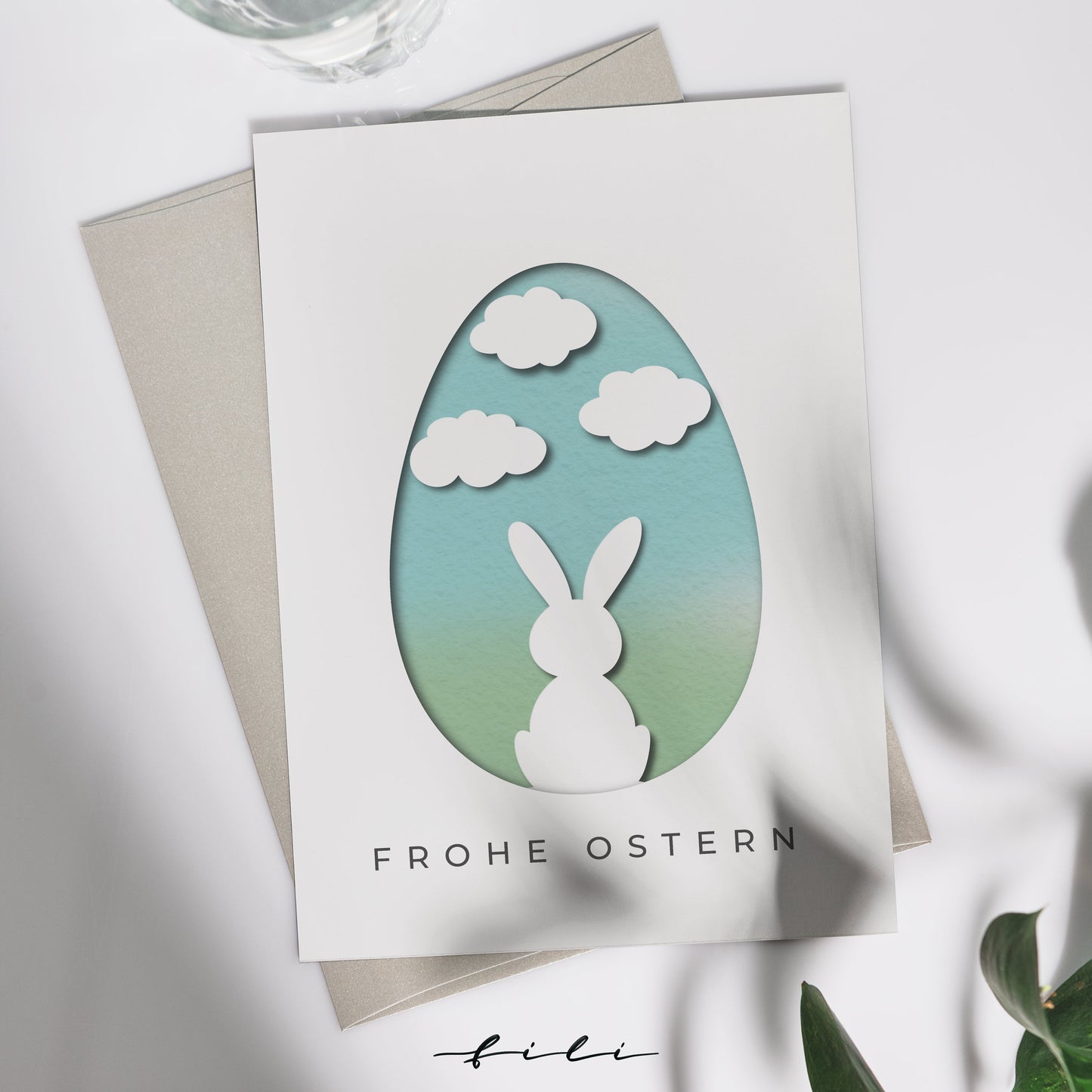 Osterkarte 3D | Klappkarte oder Postkarte
