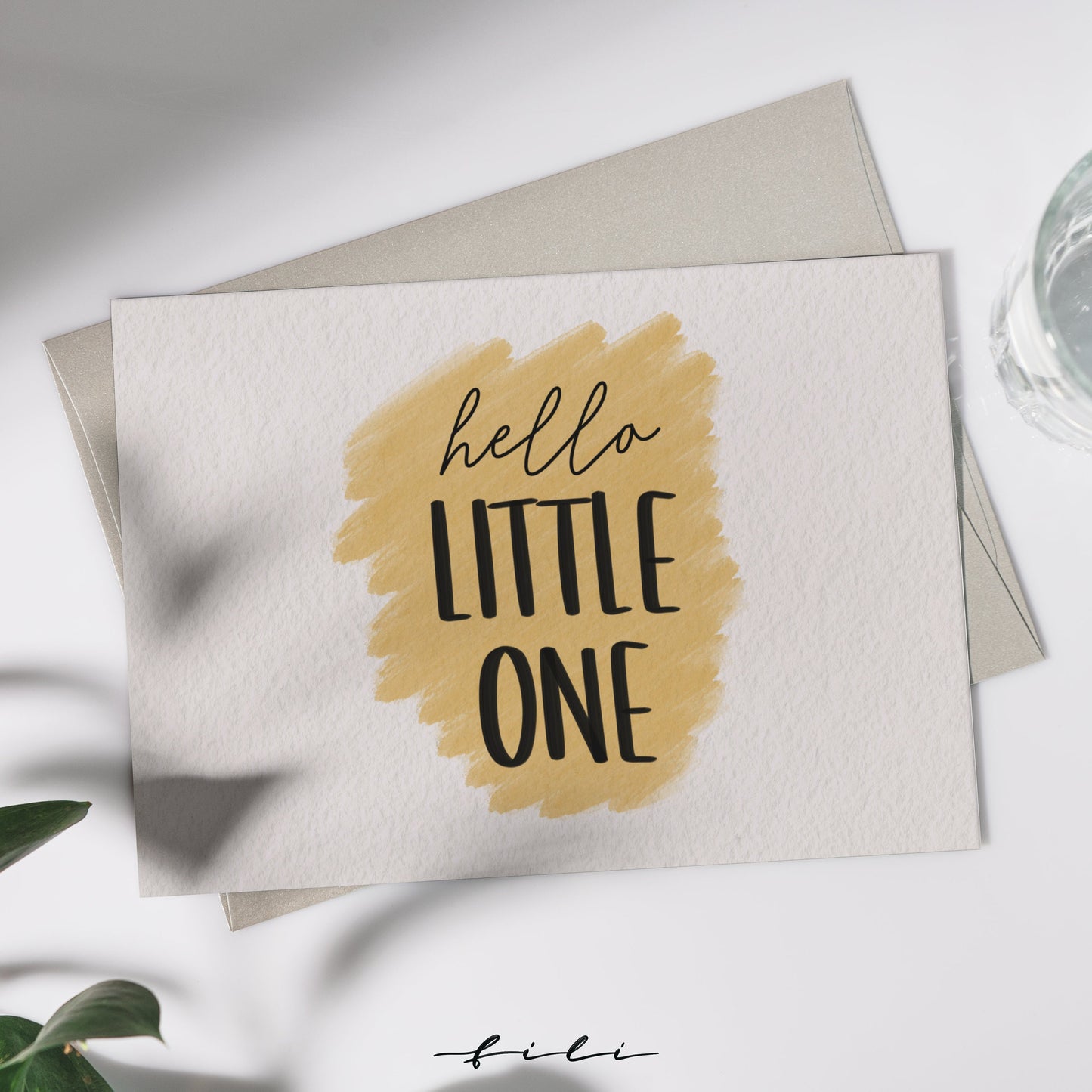 Glückwunschkarte Baby "Little One" | Klappkarte oder Postkarte