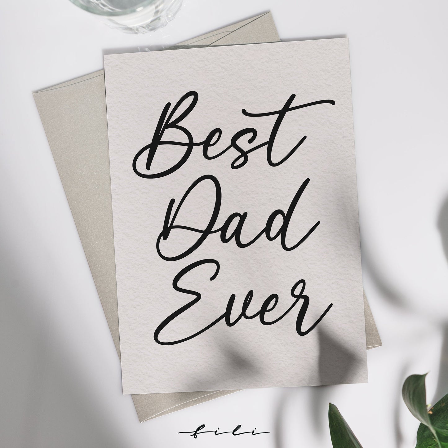 Grußkarten Vatertag minimalistisch | Klappkarte oder Postkarte